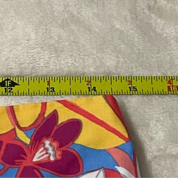 TALBOTS / Fruits and Flowers Poplin Tiered Maxi Skirt Pullon Size M - Picture 9 of 12